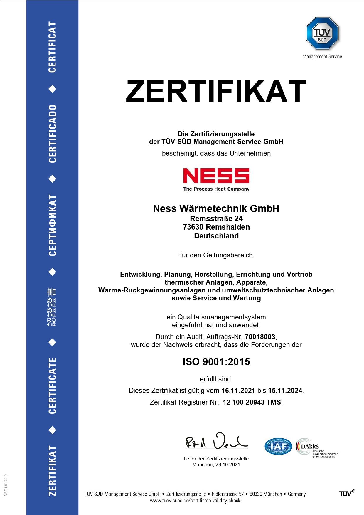 NESS ISO 9001 (German)